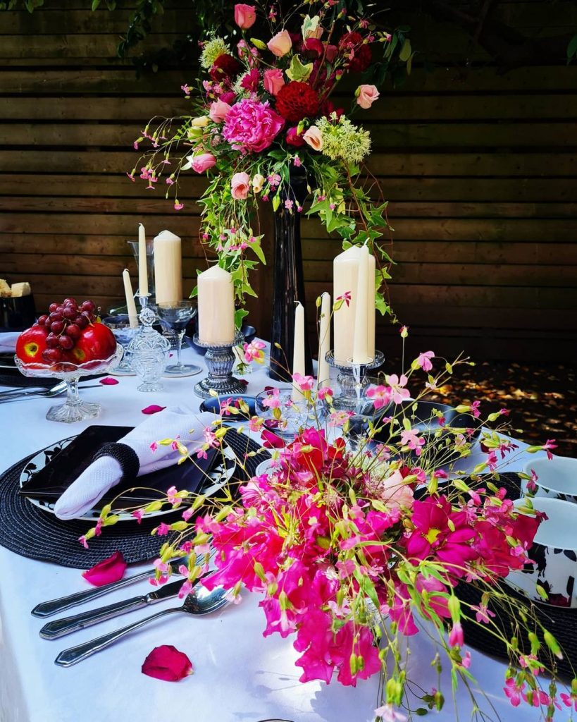 Audrey Williams floral table display